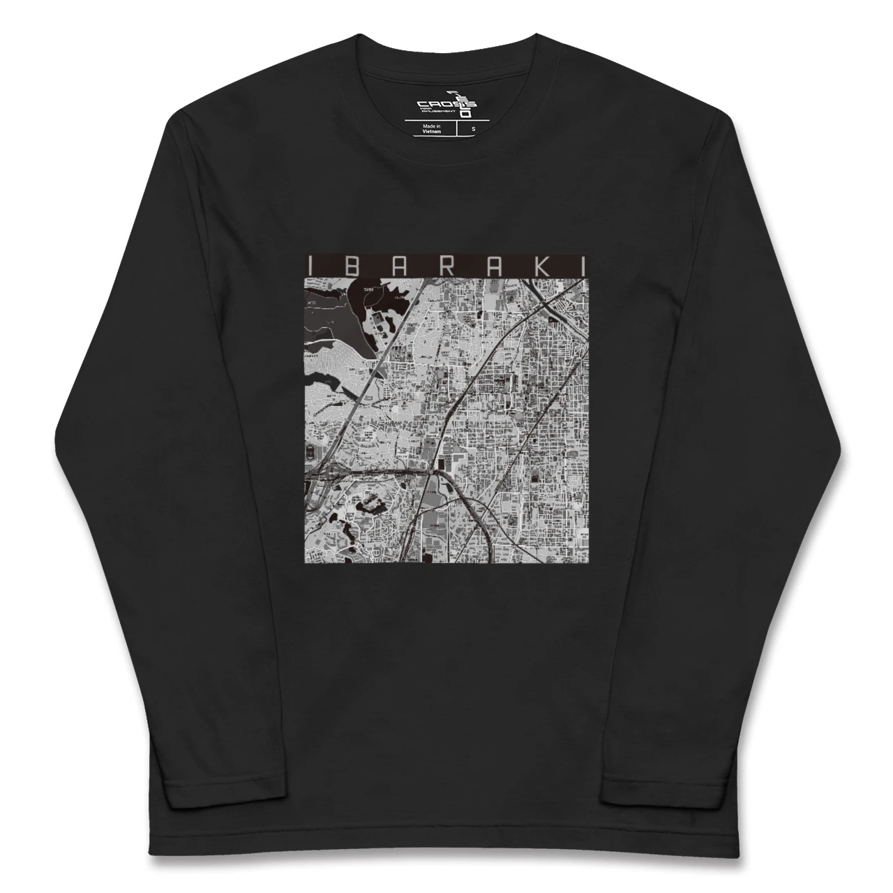 【茨木(大阪府)】地図柄ロングスリーブTシャツ