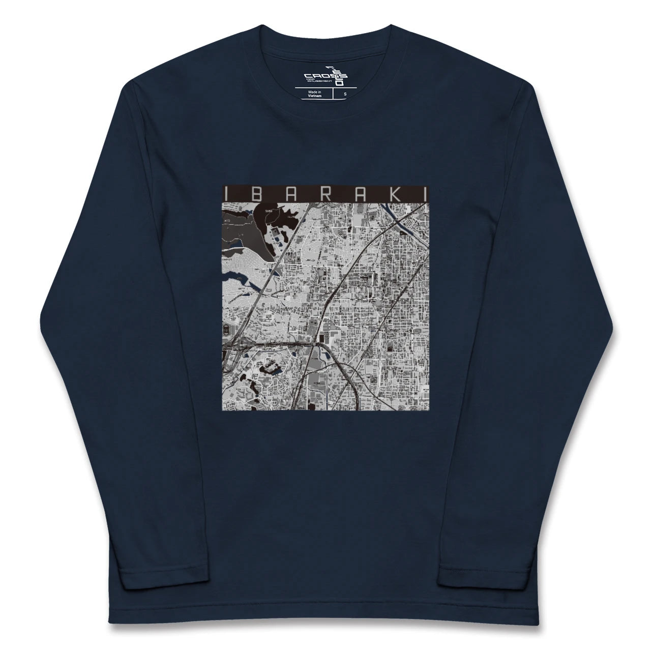 【茨木(大阪府)】地図柄ロングスリーブTシャツ