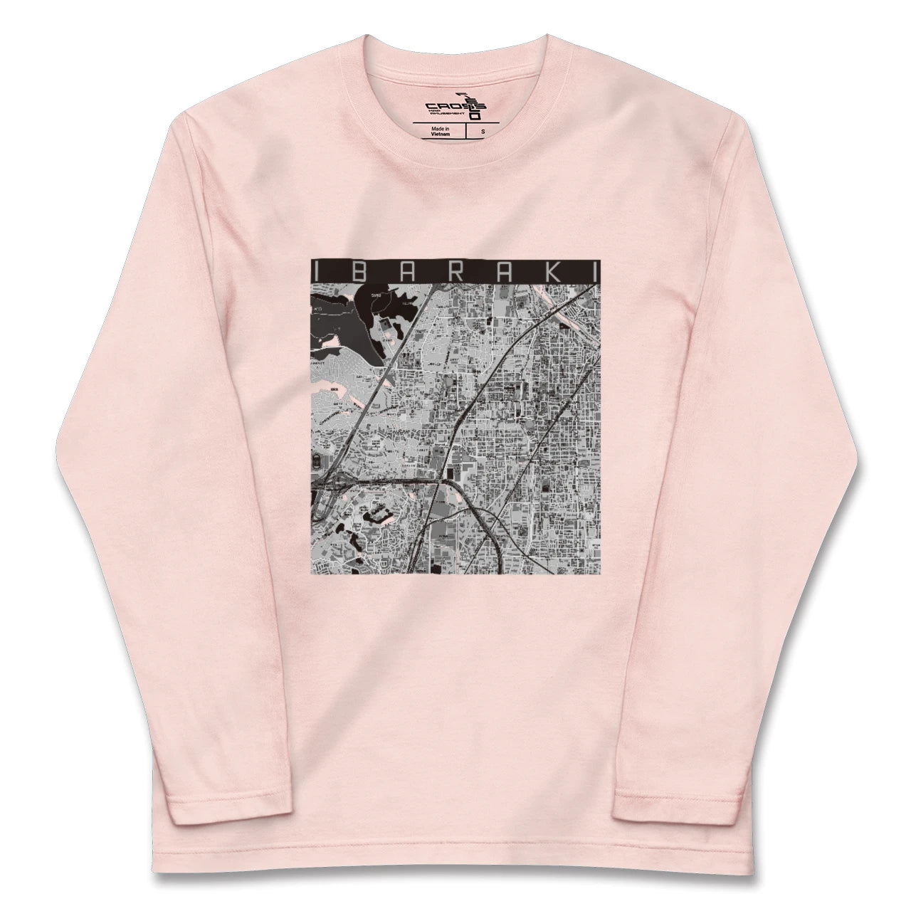 【茨木(大阪府)】地図柄ロングスリーブTシャツ