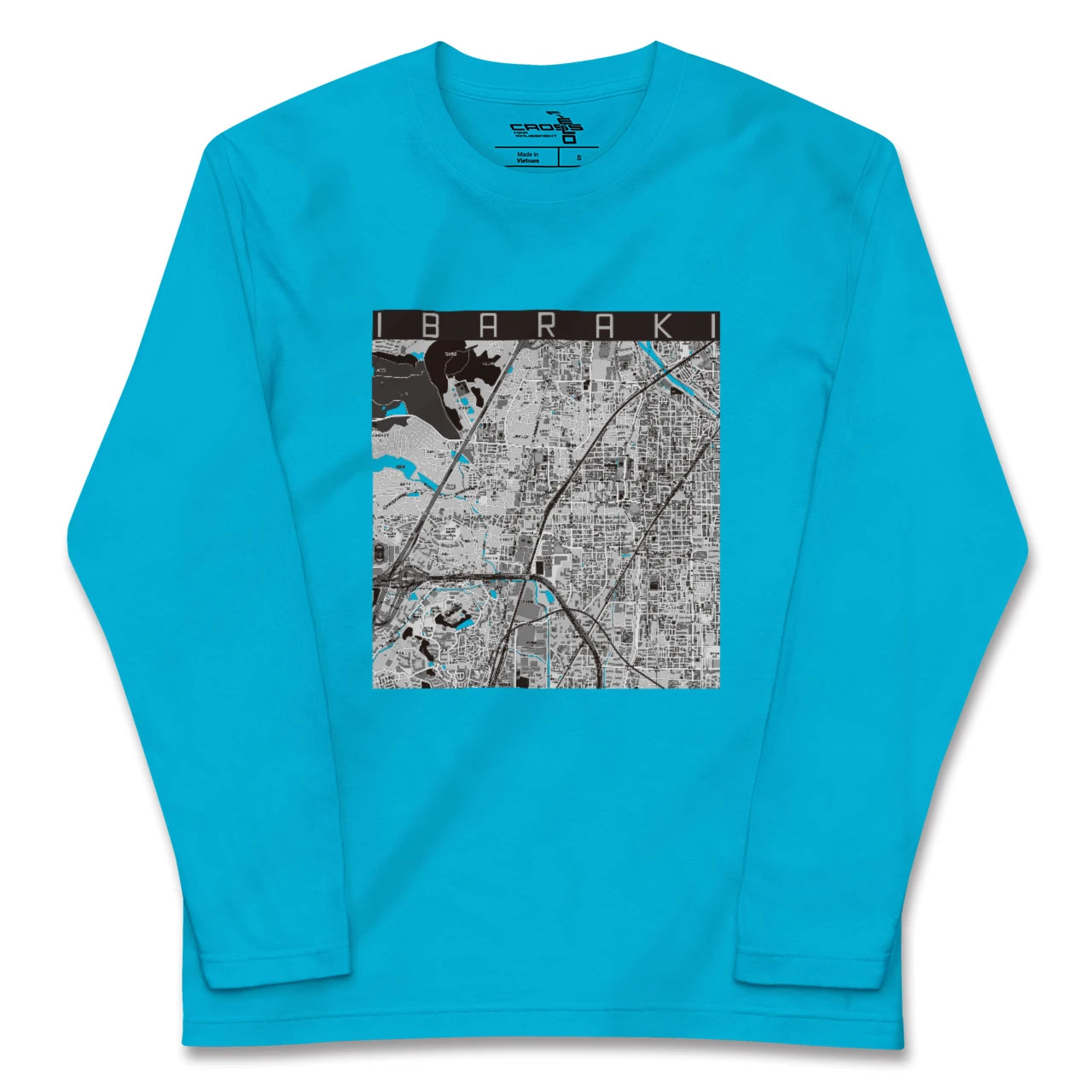 【茨木(大阪府)】地図柄ロングスリーブTシャツ