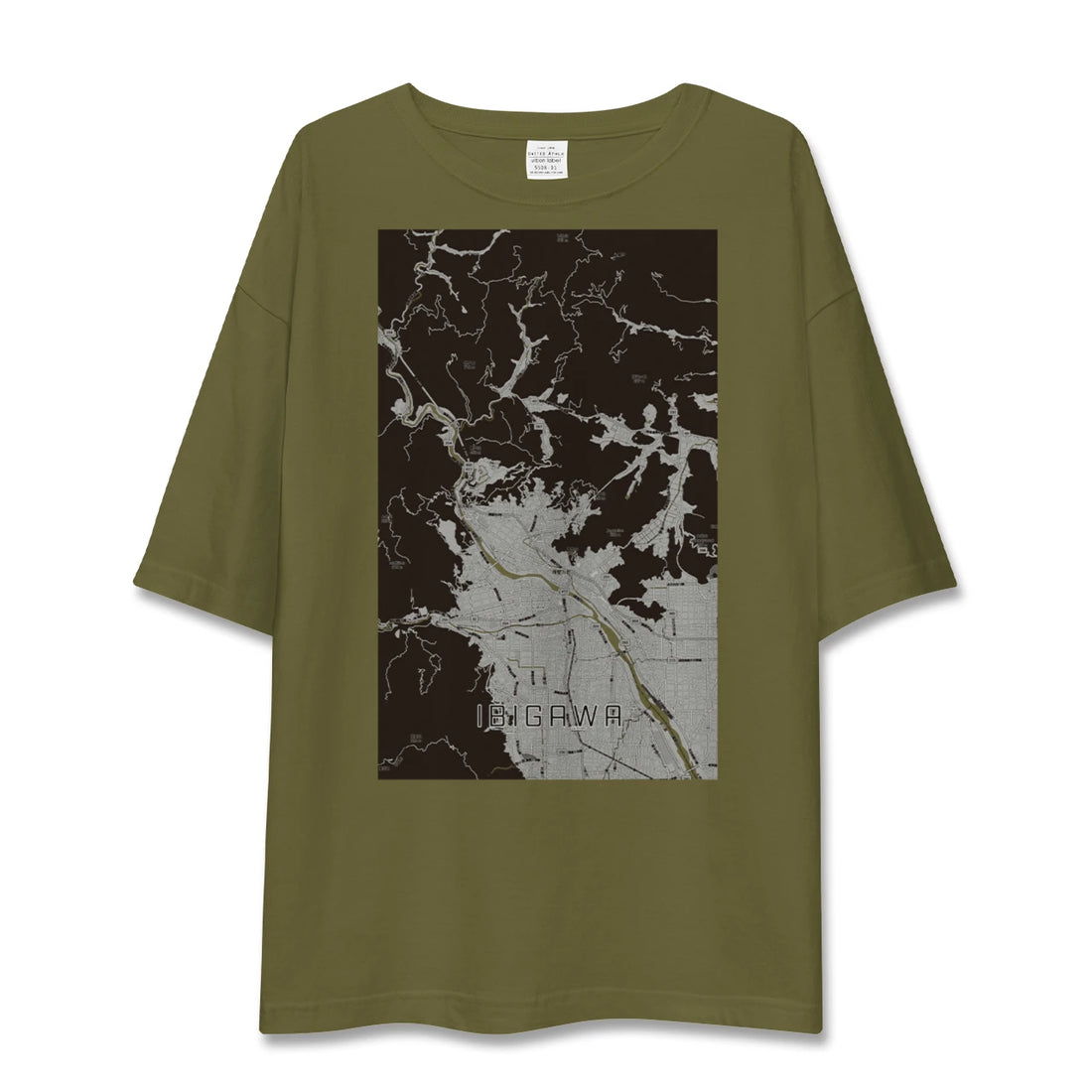 【揖斐川(岐阜県)】地図柄ビッグシルエットTシャツ