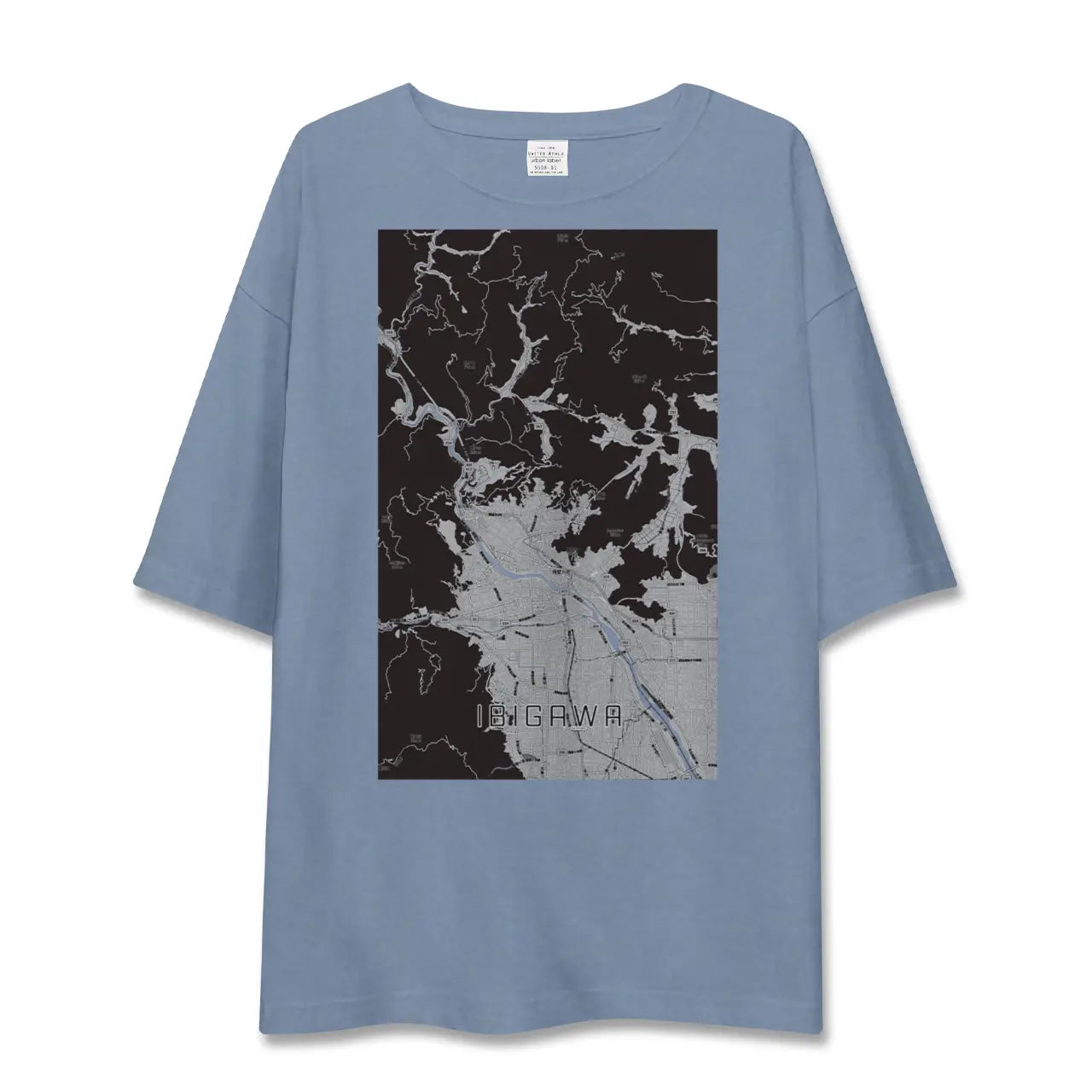 【揖斐川(岐阜県)】地図柄ビッグシルエットTシャツ