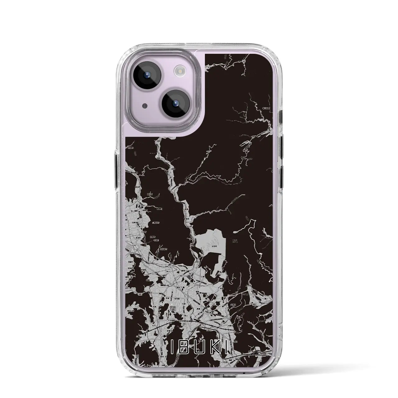 【伊吹(滋賀県)】地図柄iPhoneケース(MagSafeタイプ)