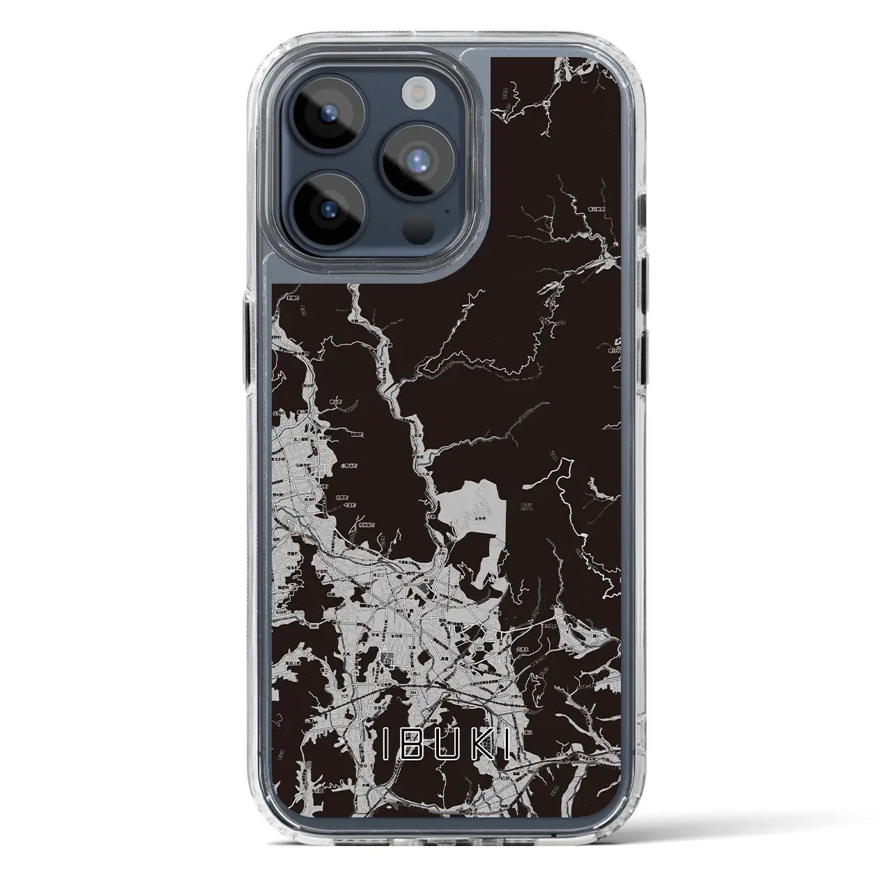 【伊吹(滋賀県)】地図柄iPhoneケース(MagSafeタイプ)
