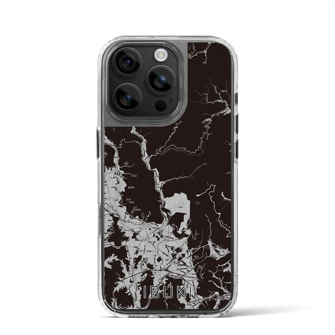 【伊吹(滋賀県)】地図柄iPhoneケース(MagSafeタイプ)