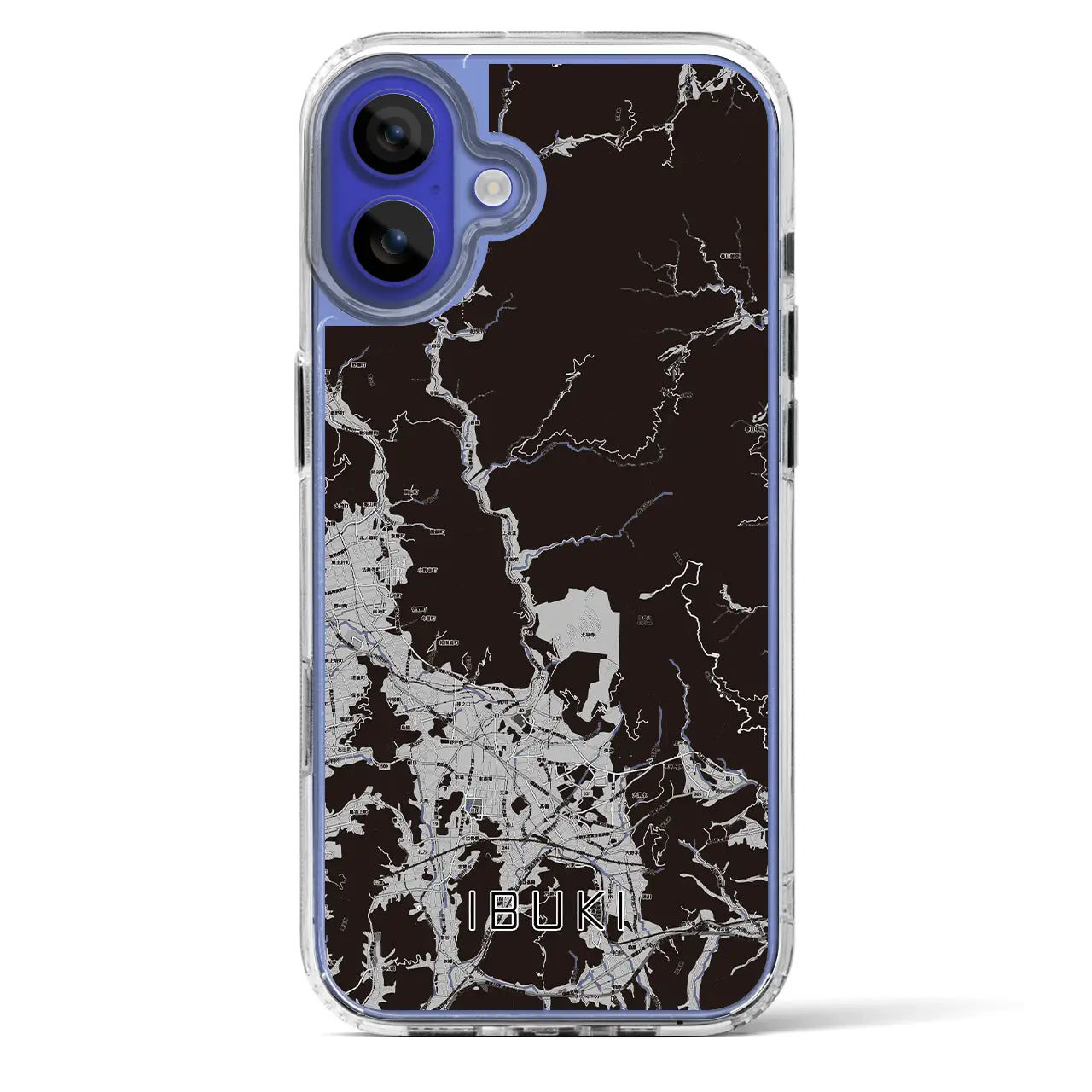 【伊吹(滋賀県)】地図柄iPhoneケース(MagSafeタイプ)