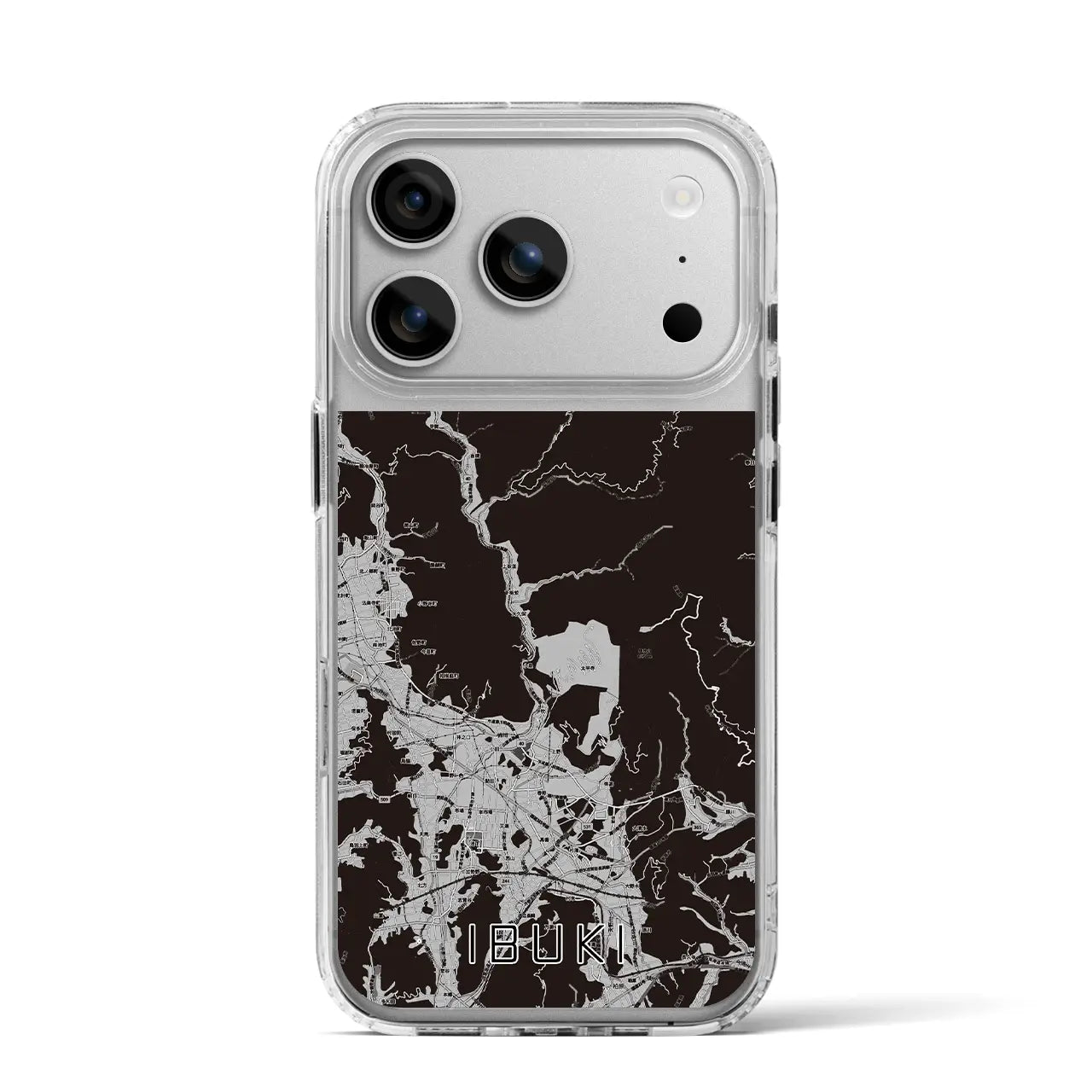 【伊吹(滋賀県)】地図柄iPhoneケース(MagSafeタイプ)