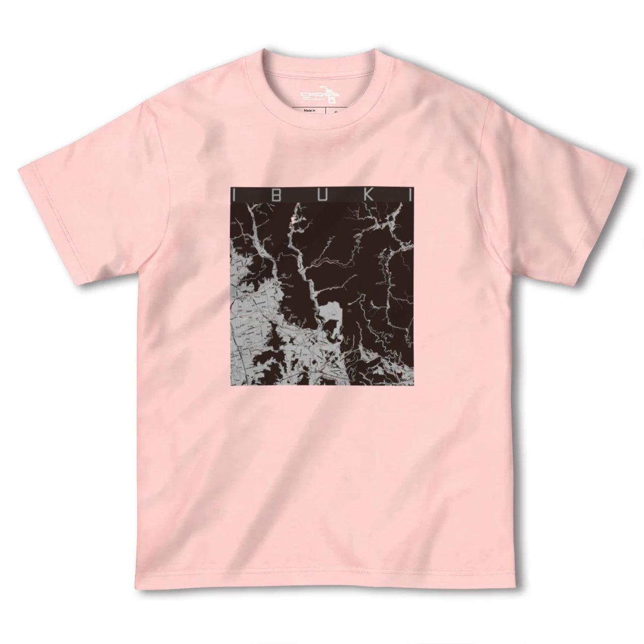 【伊吹(滋賀県)】地図柄ヘビーウェイトTシャツ