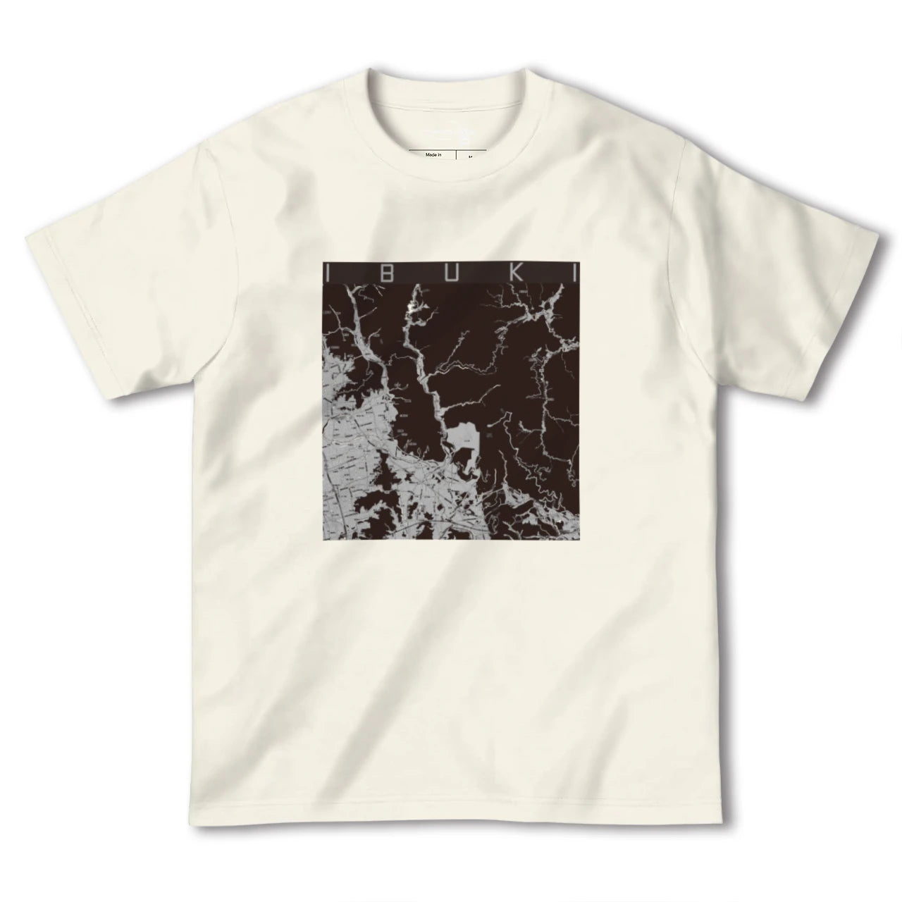 【伊吹(滋賀県)】地図柄ヘビーウェイトTシャツ