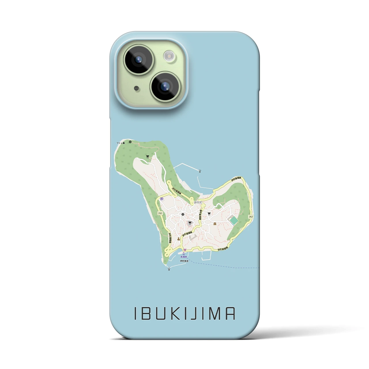 【伊吹島(香川県)】地図柄iPhoneケース(バックカバータイプ)