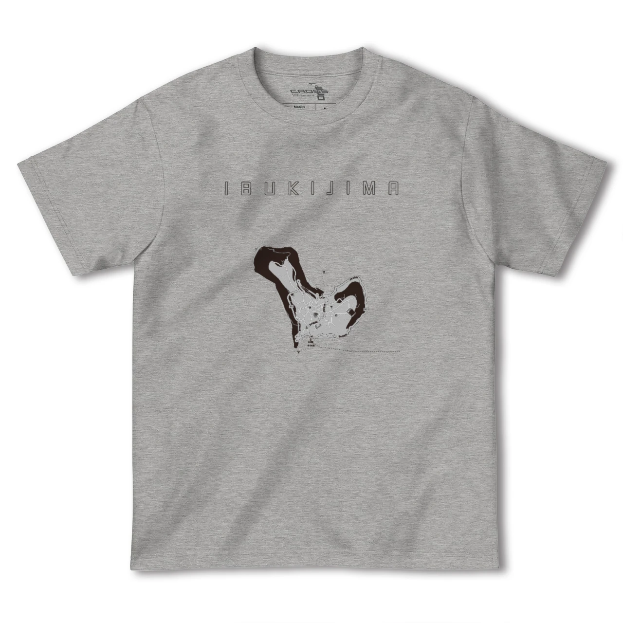 【伊吹島(香川県)】地図柄ヘビーウェイトTシャツ
