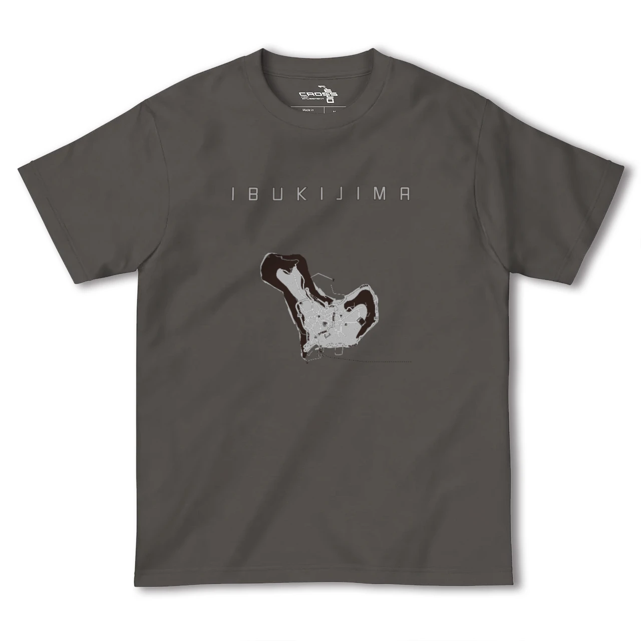【伊吹島(香川県)】地図柄ヘビーウェイトTシャツ
