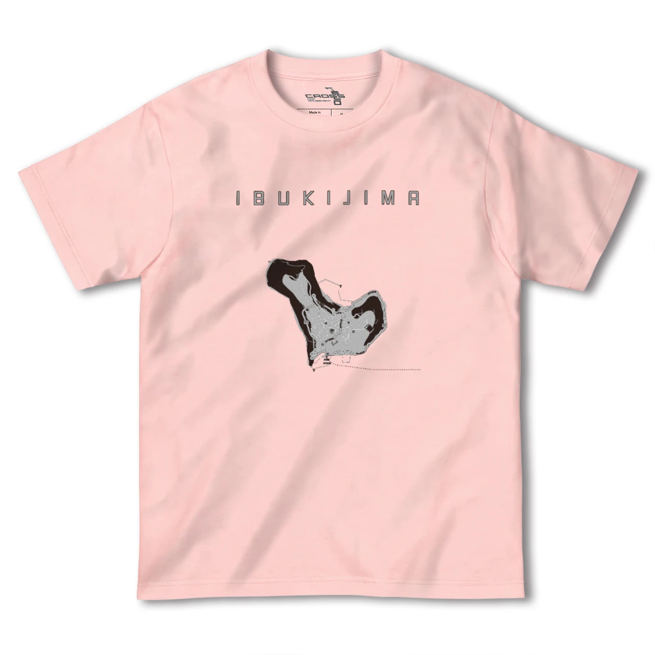 【伊吹島(香川県)】地図柄ヘビーウェイトTシャツ