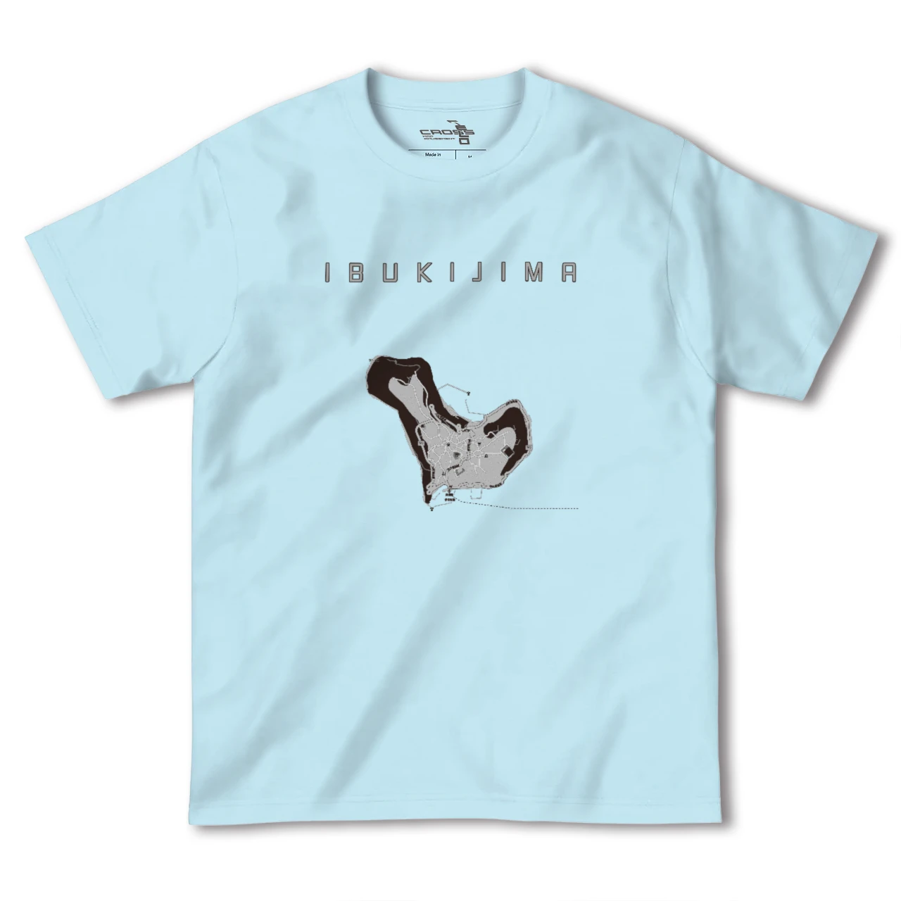 【伊吹島(香川県)】地図柄ヘビーウェイトTシャツ