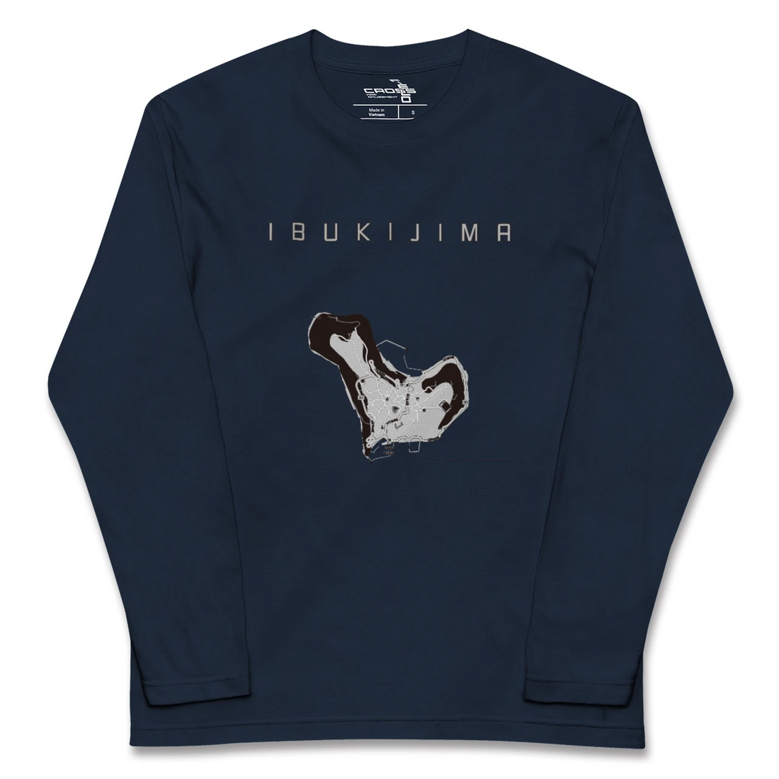 【伊吹島(香川県)】地図柄ロングスリーブTシャツ