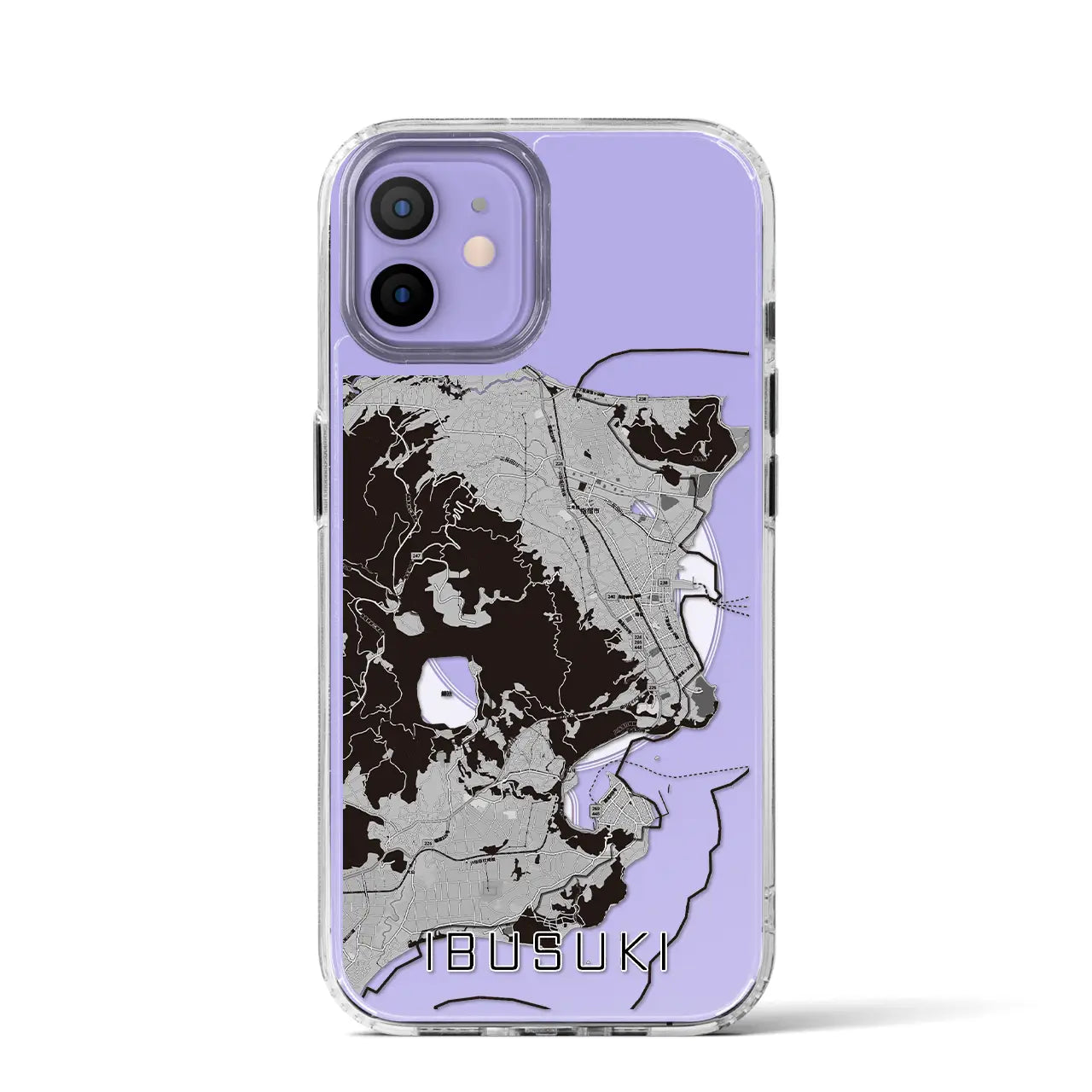【指宿(鹿児島県)】地図柄iPhoneケース(MagSafeタイプ)