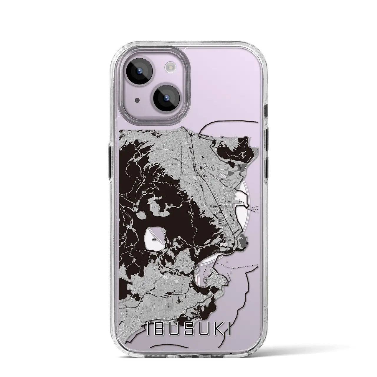 【指宿(鹿児島県)】地図柄iPhoneケース(MagSafeタイプ)