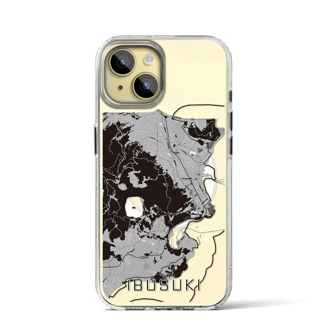 【指宿(鹿児島県)】地図柄iPhoneケース(MagSafeタイプ)