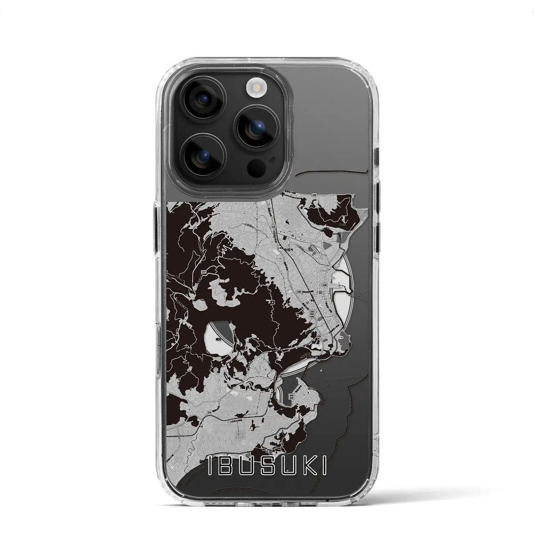 【指宿(鹿児島県)】地図柄iPhoneケース(MagSafeタイプ)