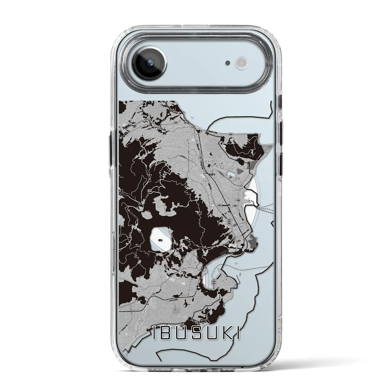 【指宿(鹿児島県)】地図柄iPhoneケース(MagSafeタイプ)