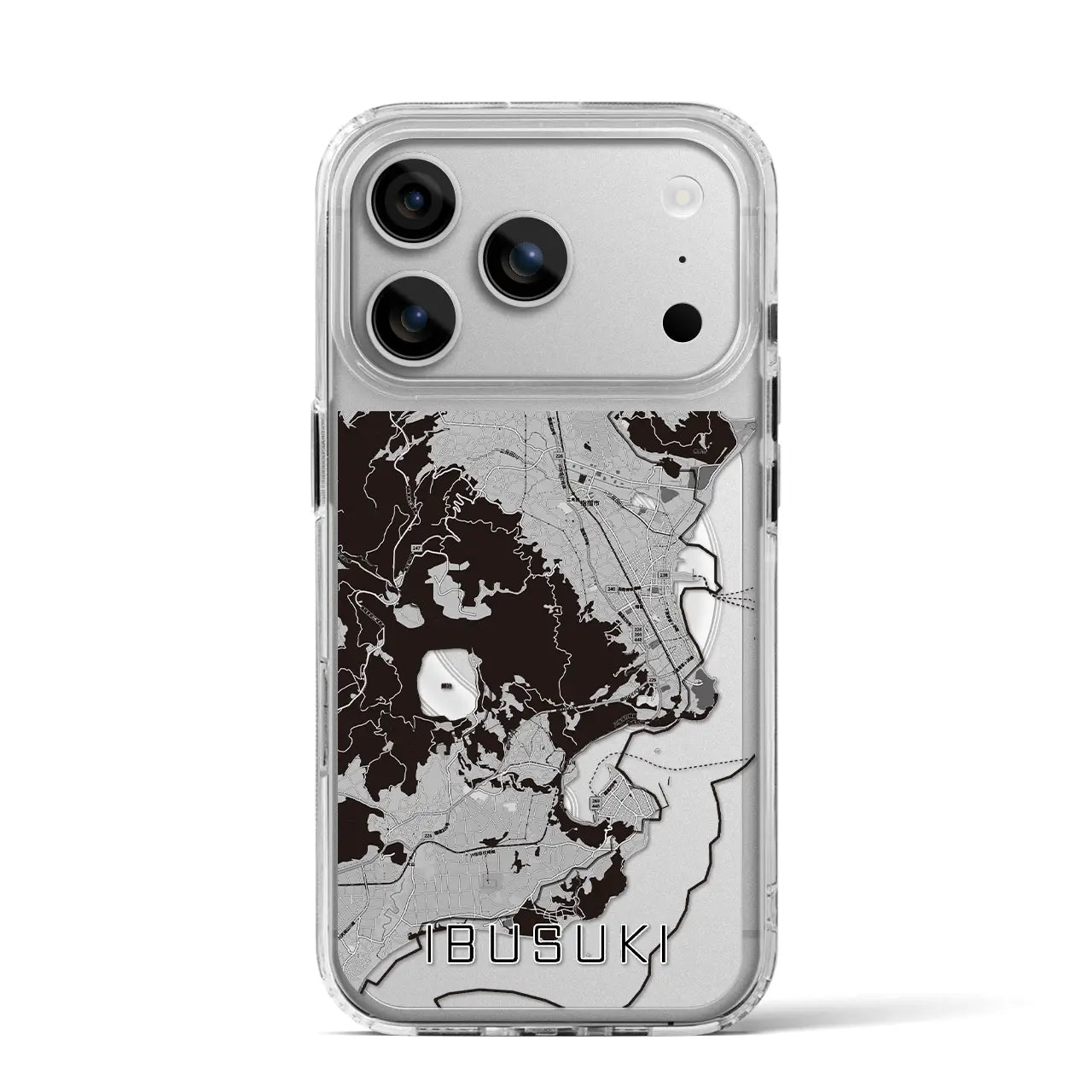 【指宿(鹿児島県)】地図柄iPhoneケース(MagSafeタイプ)