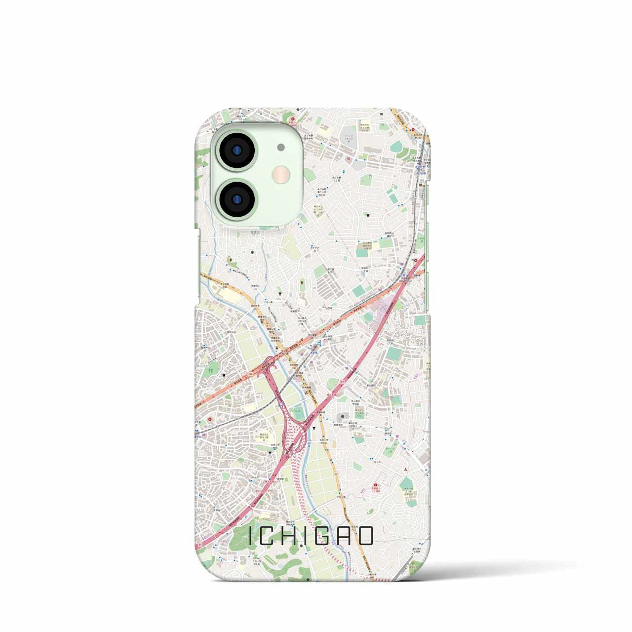 【市が尾(神奈川県)】地図柄iPhoneケース(バックカバータイプ)