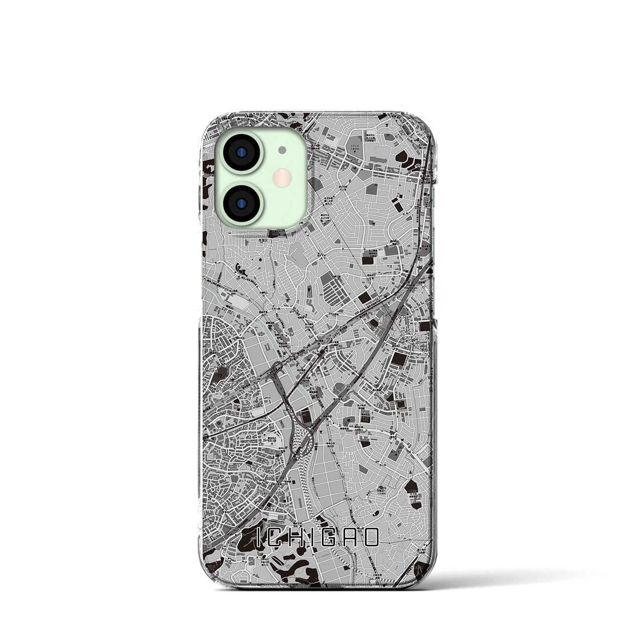 【市が尾(神奈川県)】地図柄iPhoneケース(クリアタイプ)