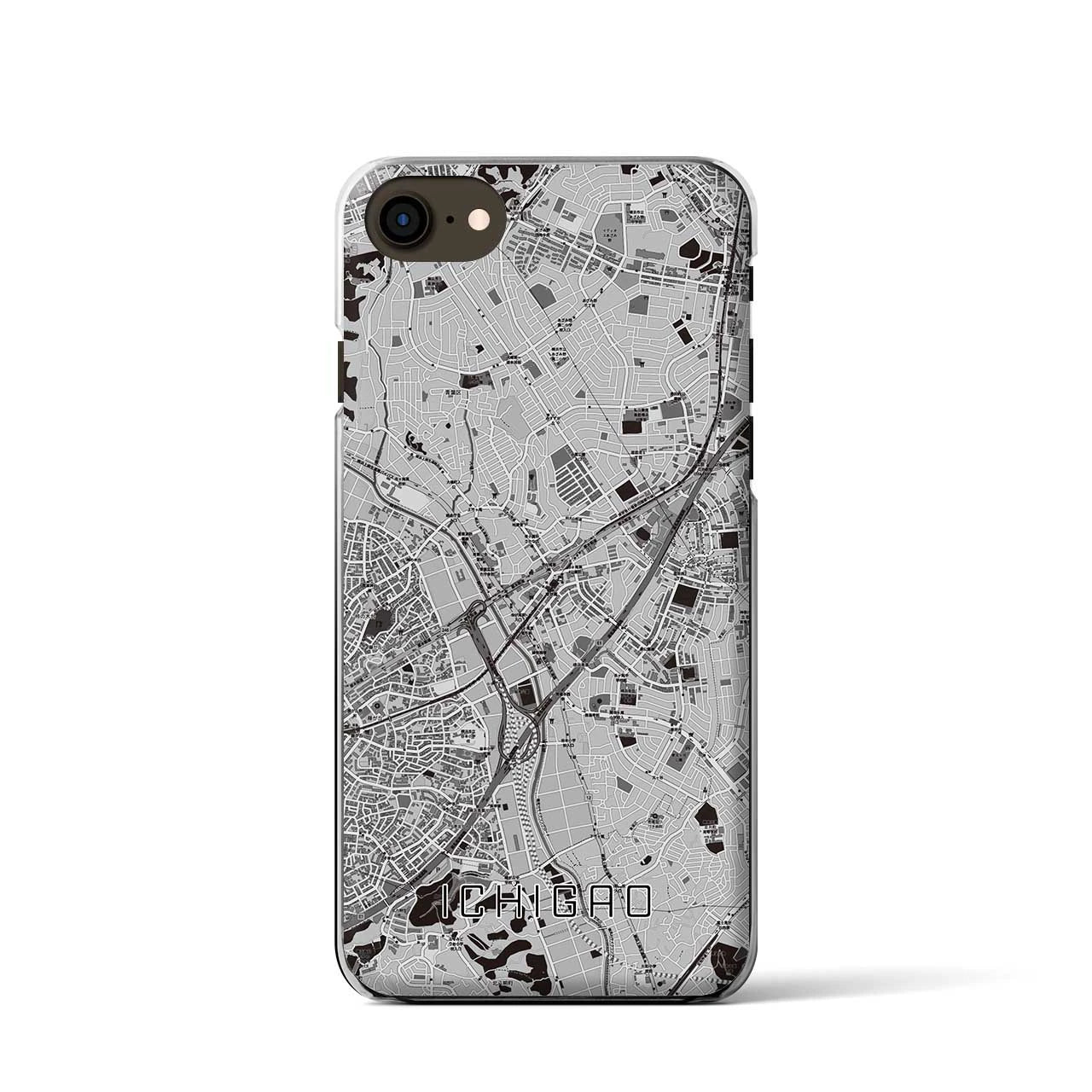 【市が尾(神奈川県)】地図柄iPhoneケース(クリアタイプ)