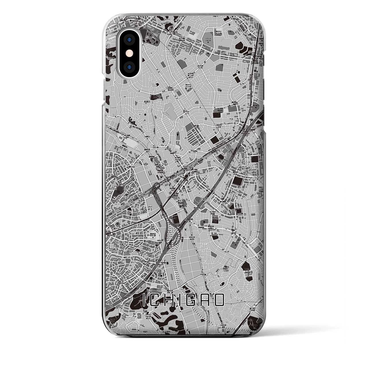 【市が尾(神奈川県)】地図柄iPhoneケース(クリアタイプ)