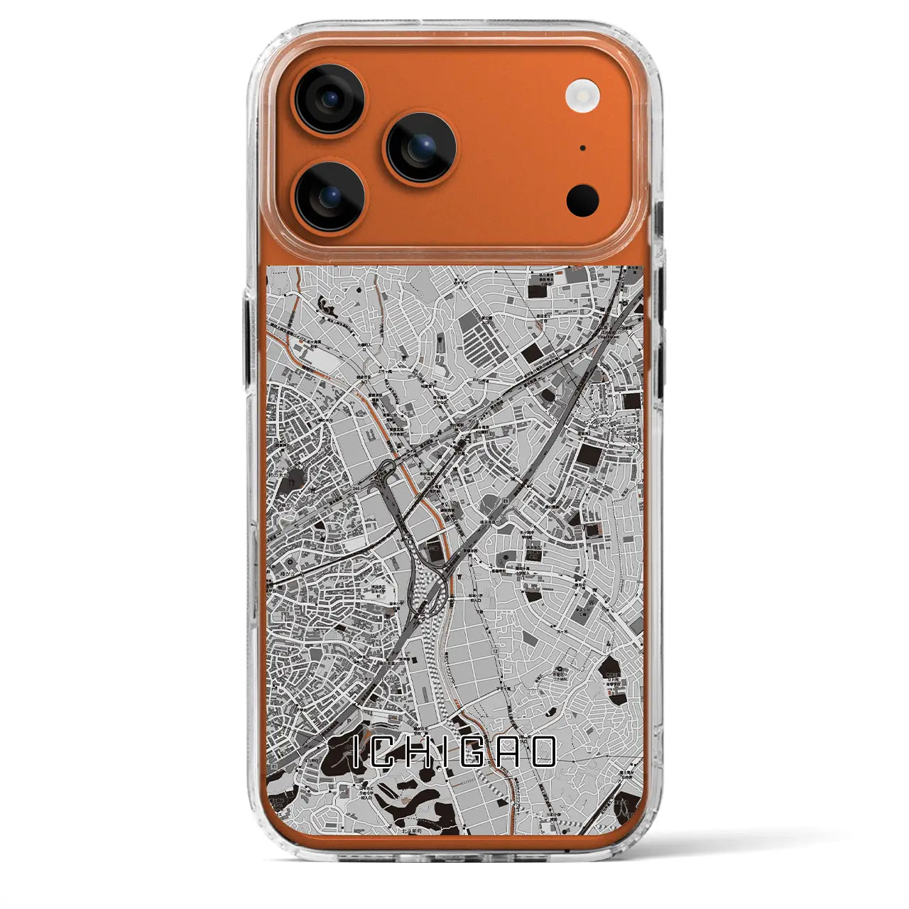 【市が尾(神奈川県)】地図柄iPhoneケース(MagSafeタイプ)