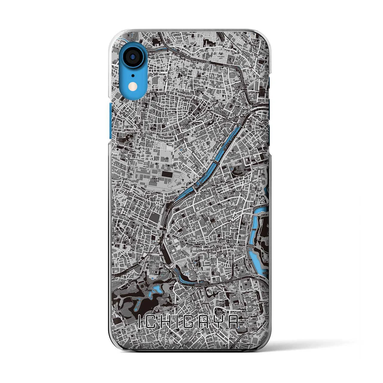 【市ケ谷(東京都)】地図柄iPhoneケース(クリアタイプ)