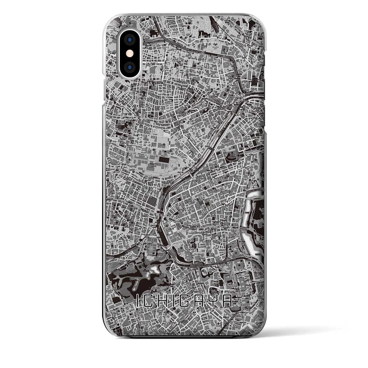 【市ケ谷(東京都)】地図柄iPhoneケース(クリアタイプ)