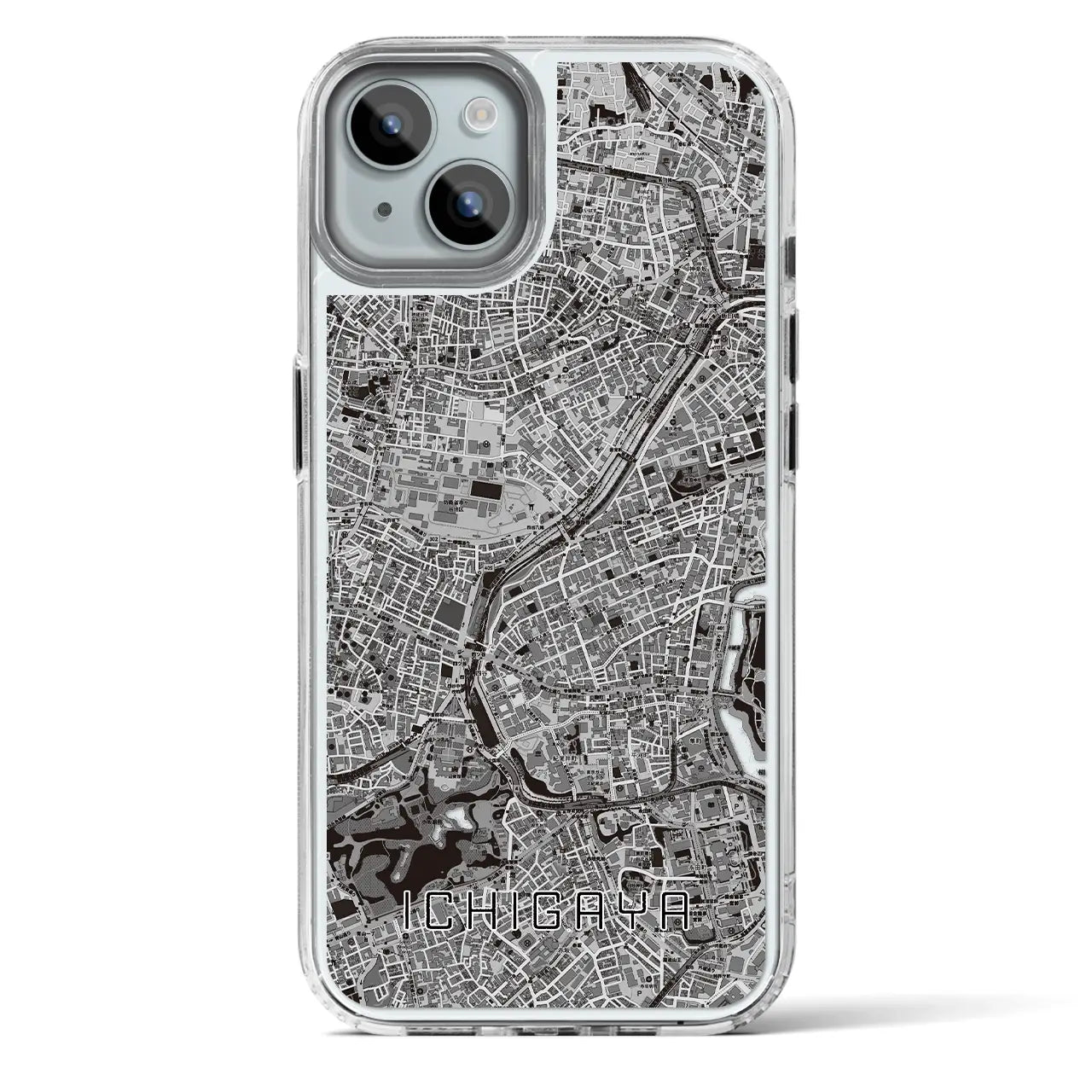 【市ケ谷(東京都)】地図柄iPhoneケース(MagSafeタイプ)