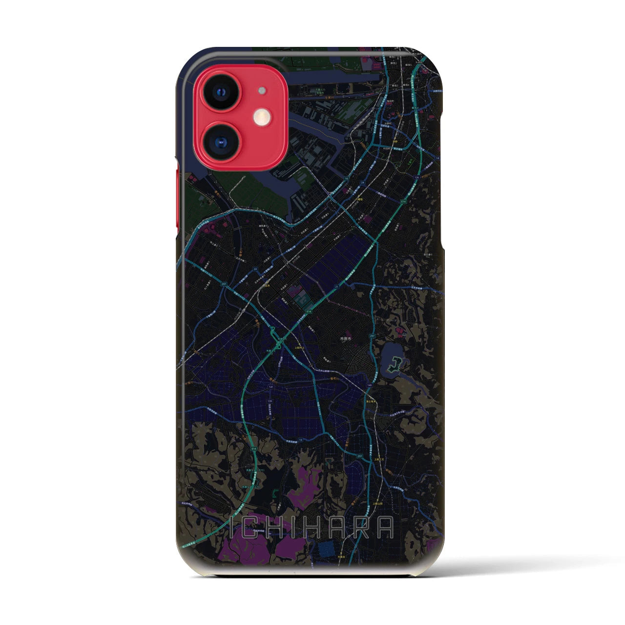 【市原(千葉県)】地図柄iPhoneケース(バックカバータイプ)