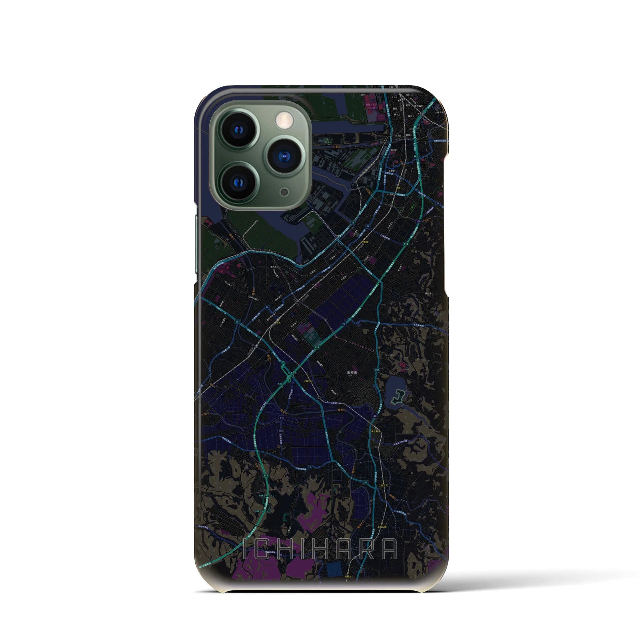 【市原(千葉県)】地図柄iPhoneケース(バックカバータイプ)