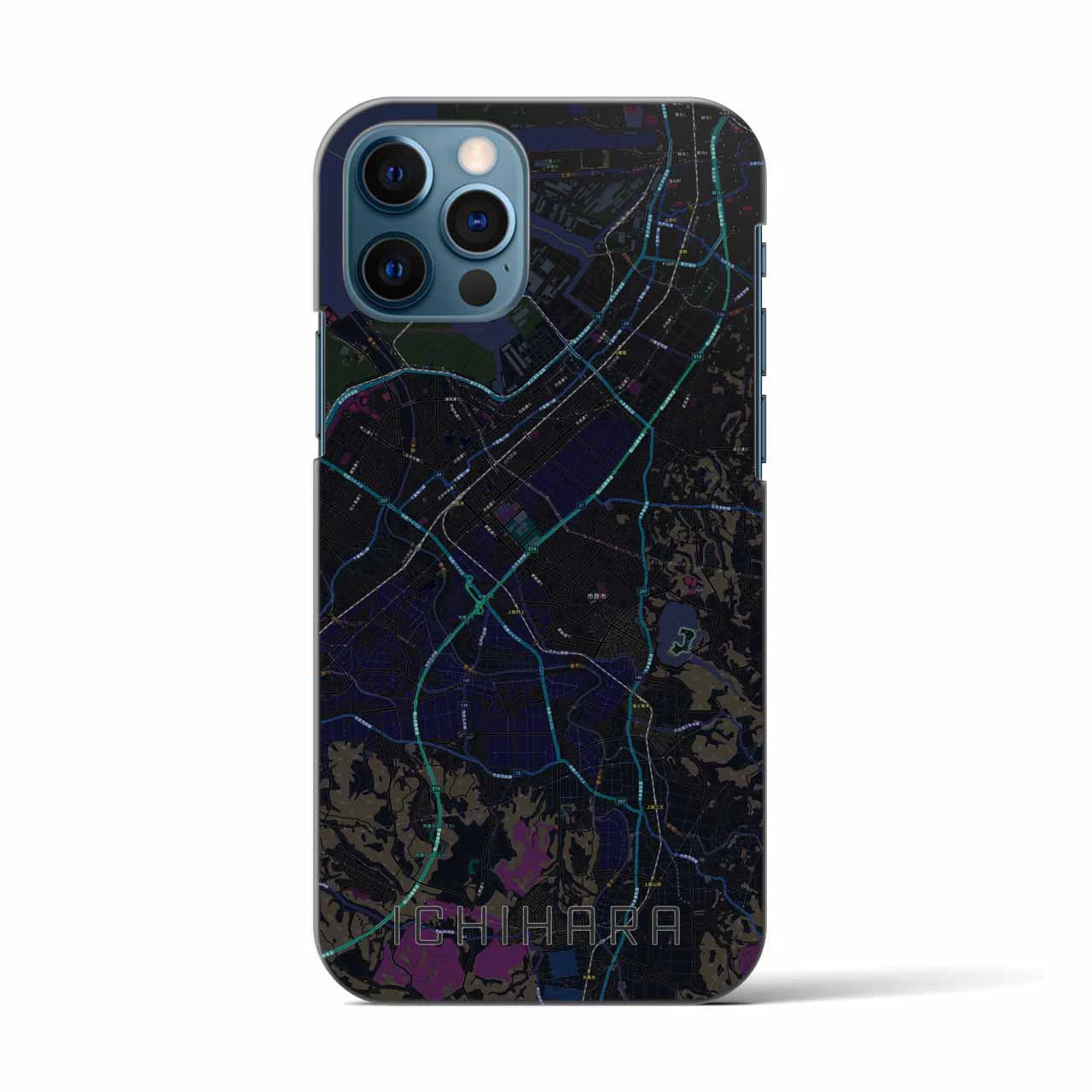 【市原(千葉県)】地図柄iPhoneケース(バックカバータイプ)