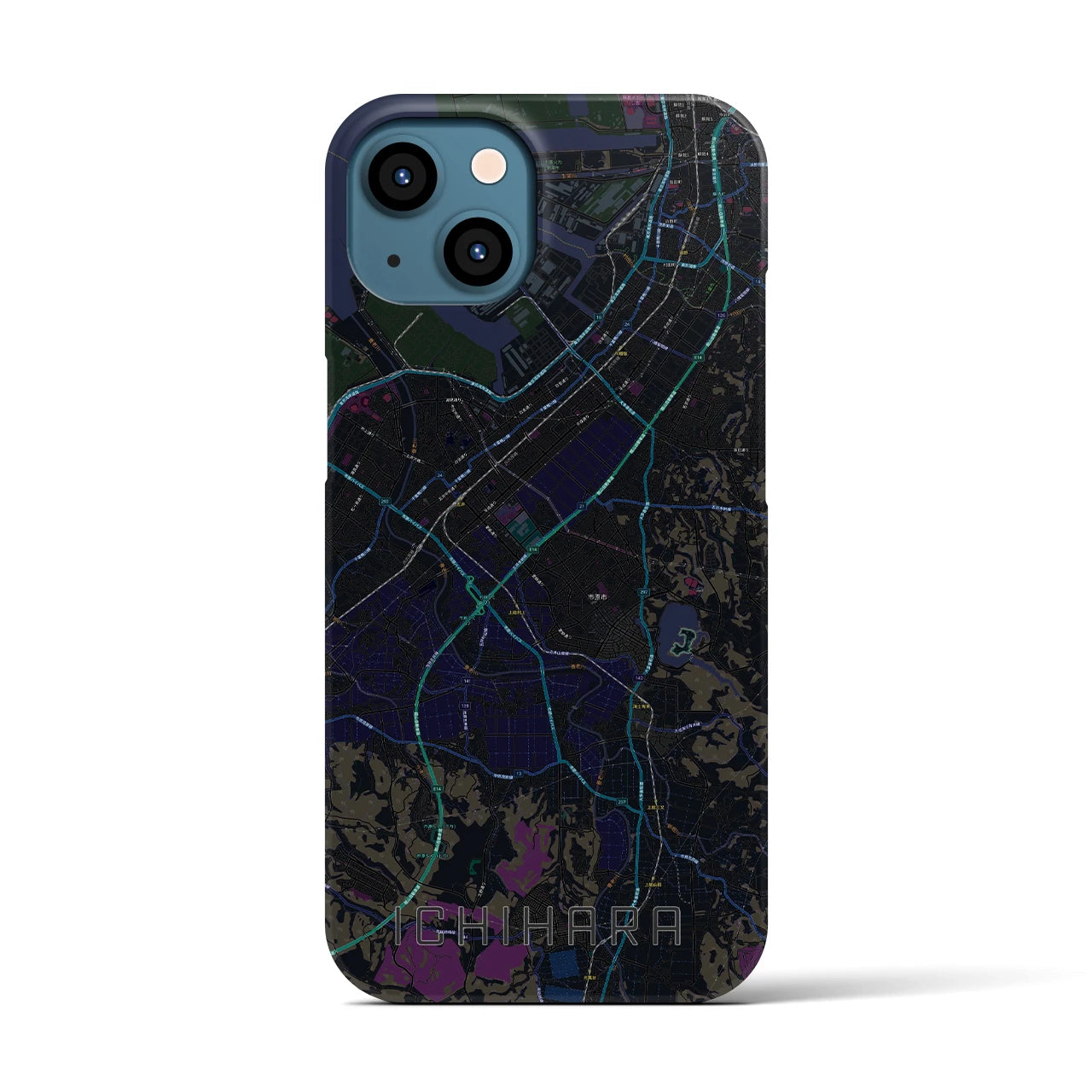 【市原(千葉県)】地図柄iPhoneケース(バックカバータイプ)