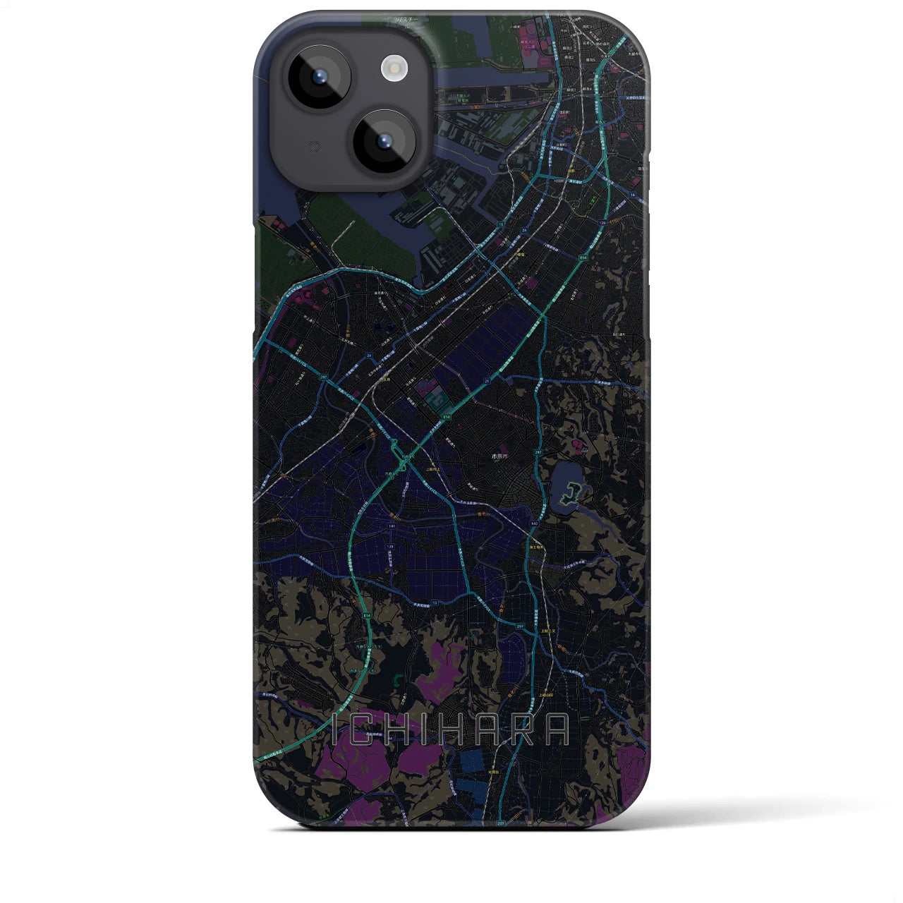 【市原(千葉県)】地図柄iPhoneケース(バックカバータイプ)