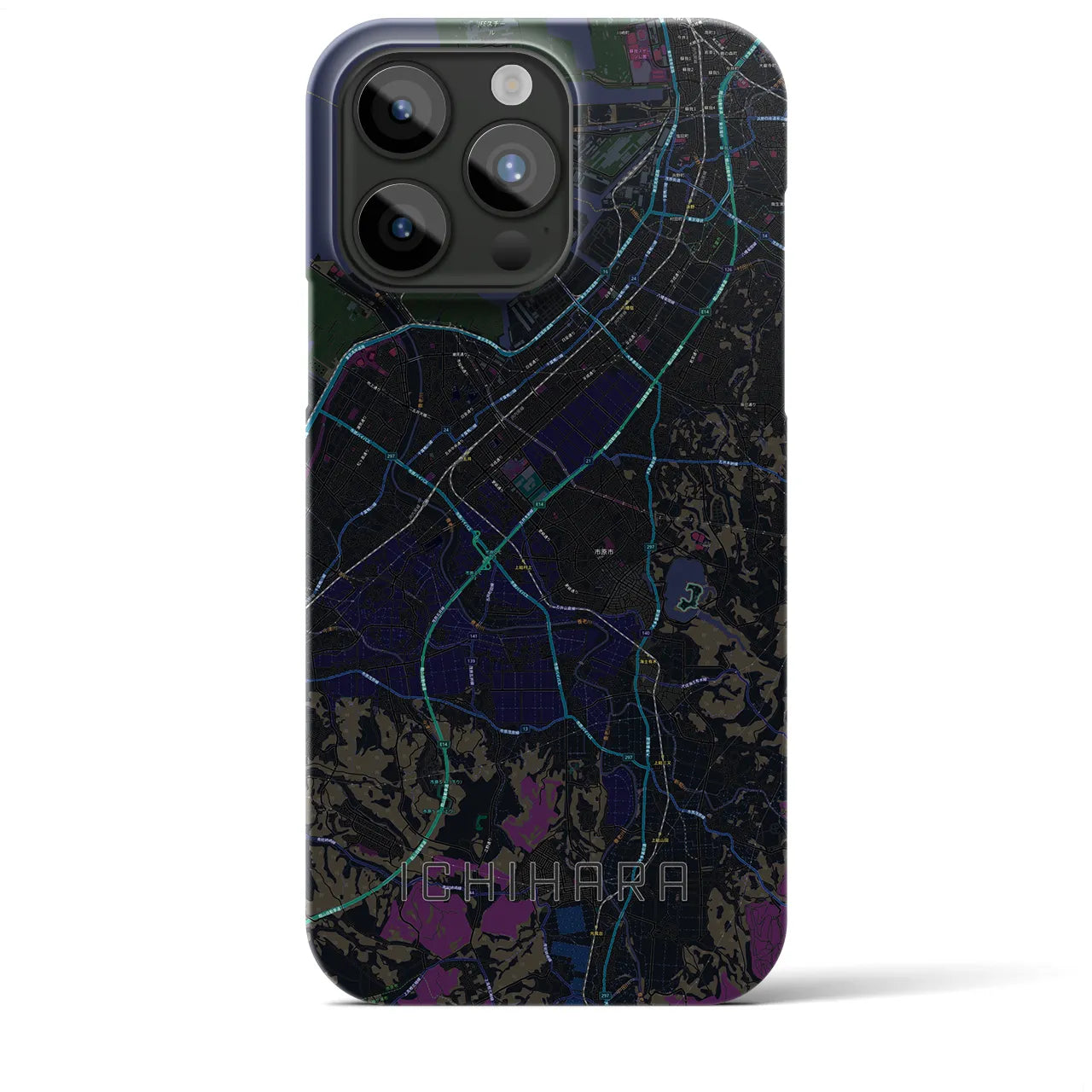 【市原(千葉県)】地図柄iPhoneケース(バックカバータイプ)