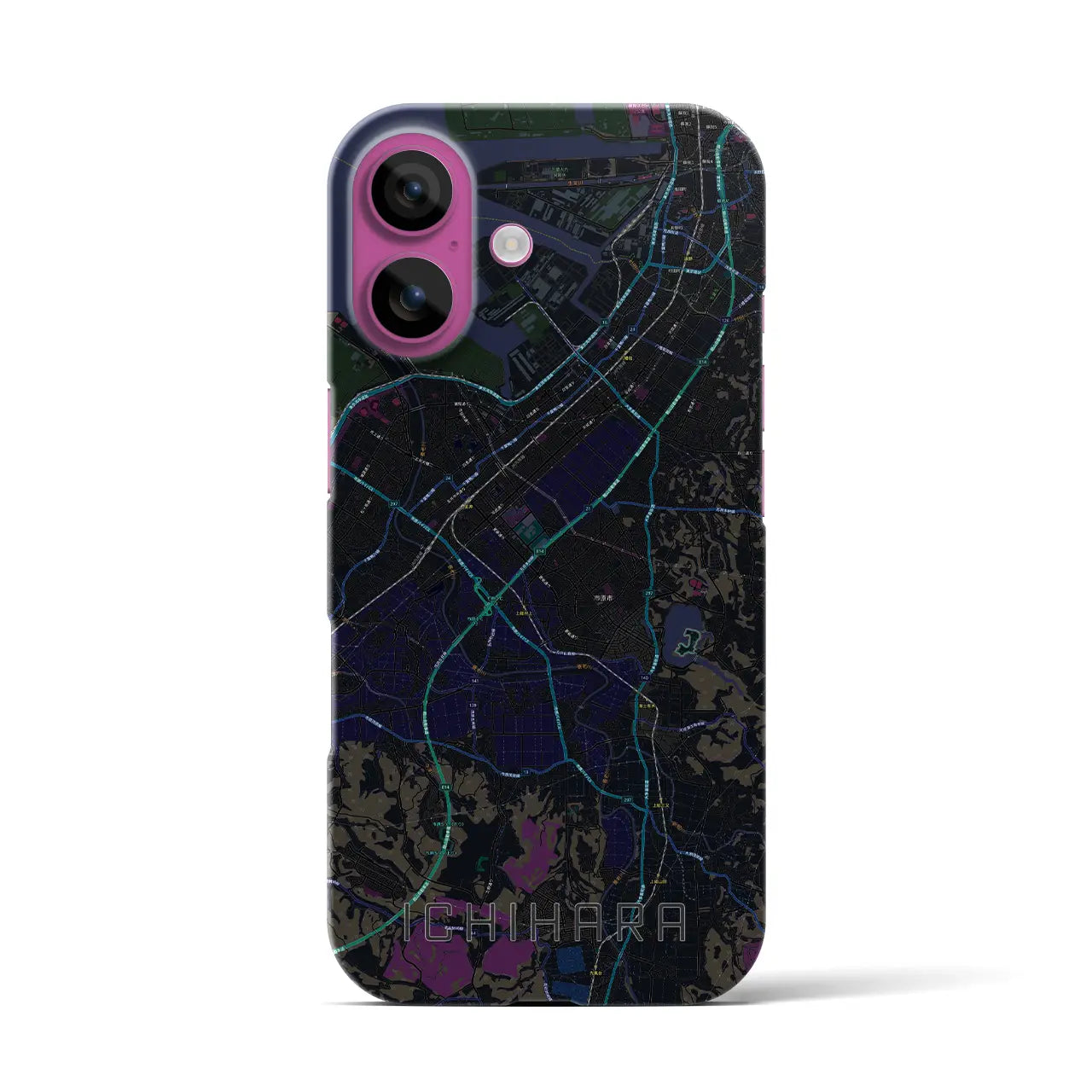 【市原(千葉県)】地図柄iPhoneケース(バックカバータイプ)