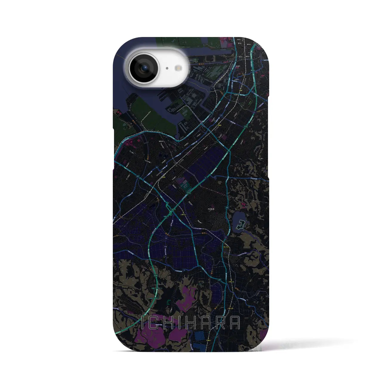 【市原(千葉県)】地図柄iPhoneケース(バックカバータイプ)