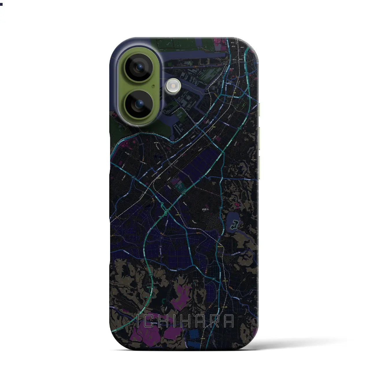 【市原(千葉県)】地図柄iPhoneケース(バックカバータイプ)