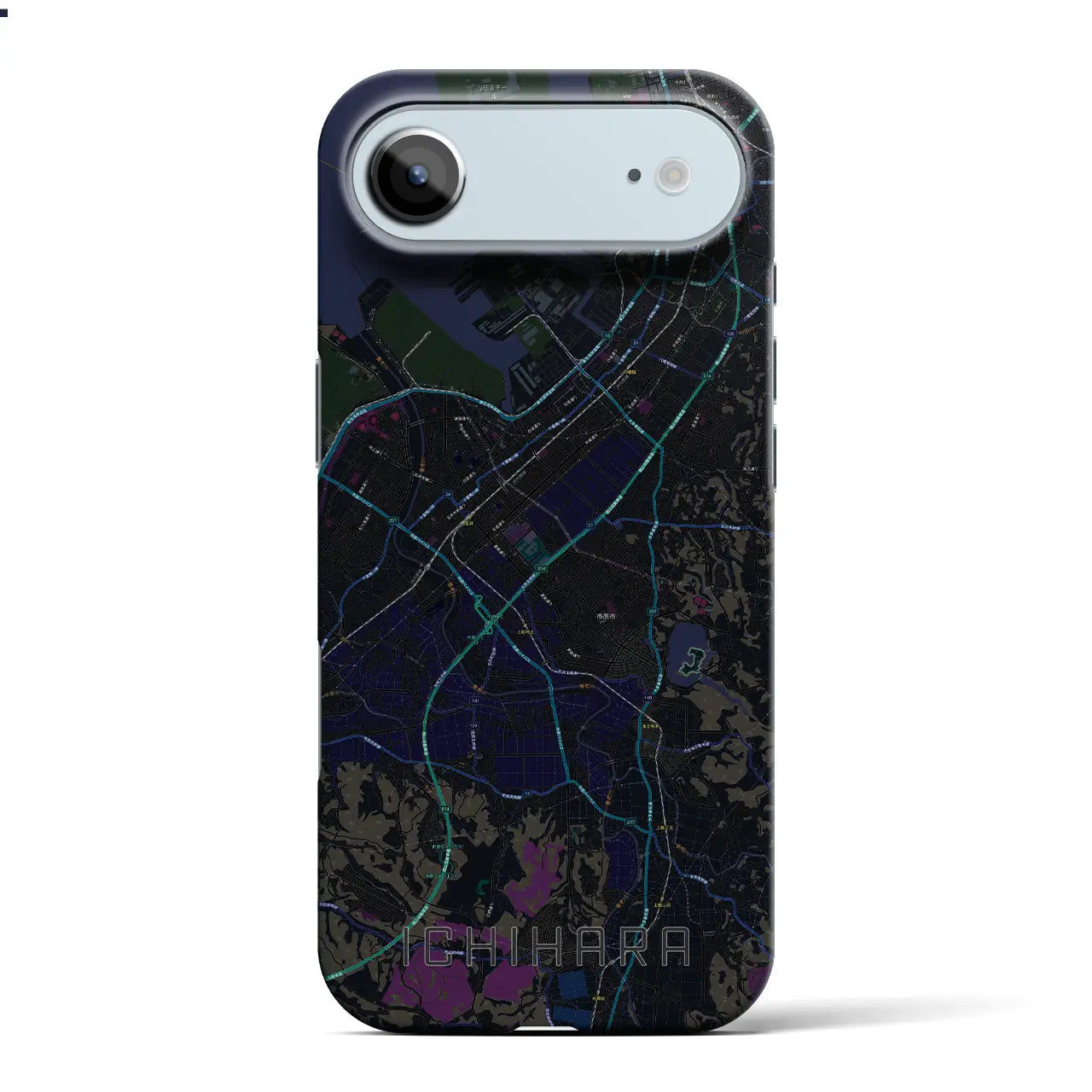 【市原(千葉県)】地図柄iPhoneケース(バックカバータイプ)