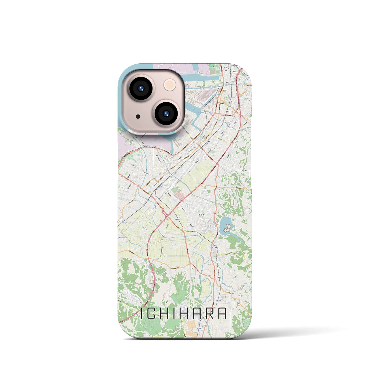 【市原(千葉県)】地図柄iPhoneケース(バックカバータイプ)
