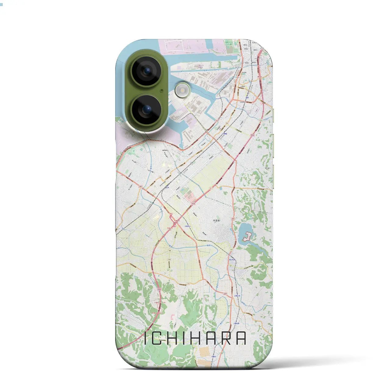 【市原(千葉県)】地図柄iPhoneケース(バックカバータイプ)ナチュラル・iPhone 17 Pro Max 用