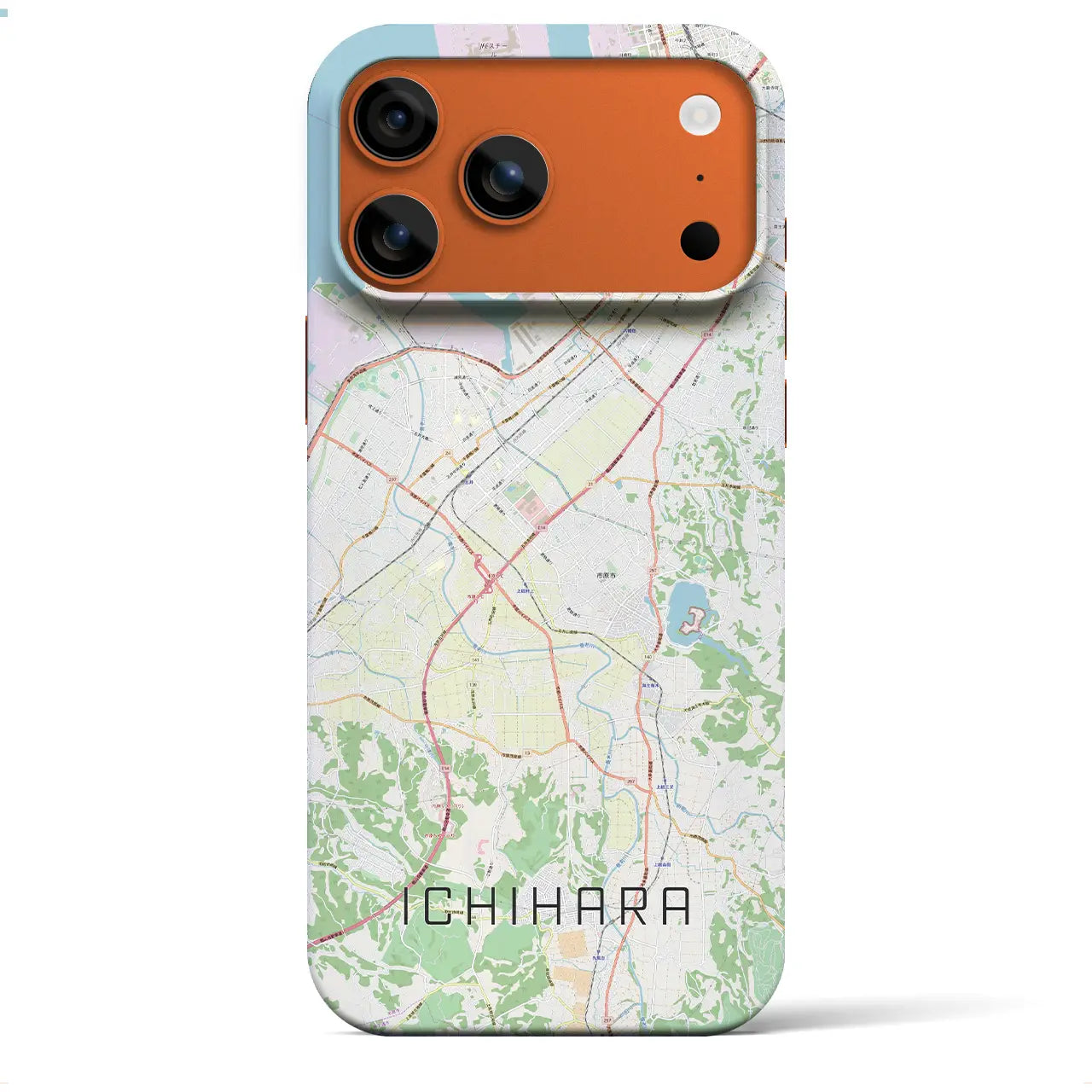 【市原(千葉県)】地図柄iPhoneケース(バックカバータイプ)ナチュラル・iPhone 17 Pro Max 用