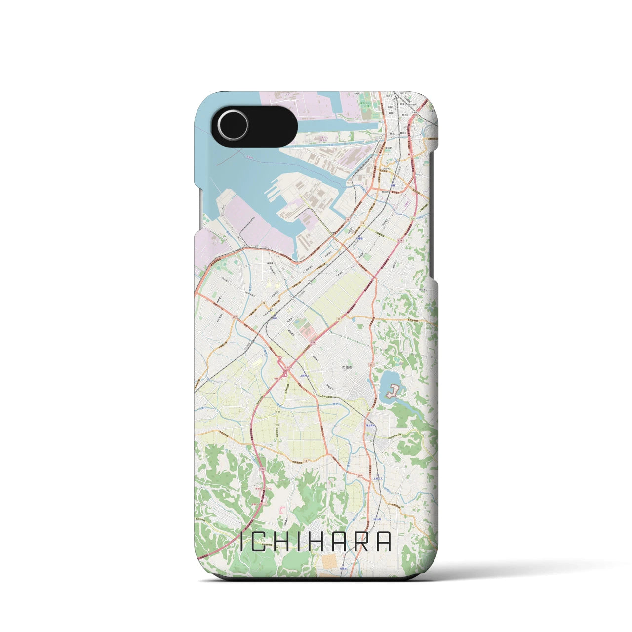 【市原(千葉県)】地図柄iPhoneケース(バックカバータイプ)
