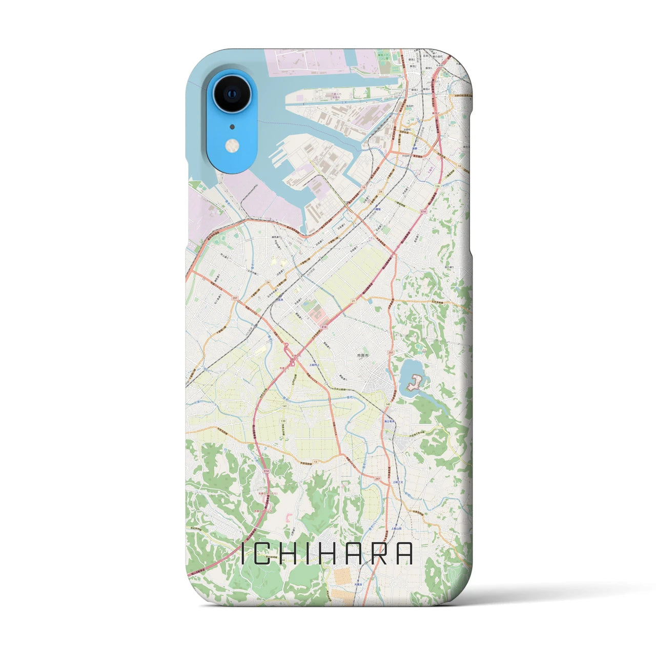 【市原(千葉県)】地図柄iPhoneケース(バックカバータイプ)