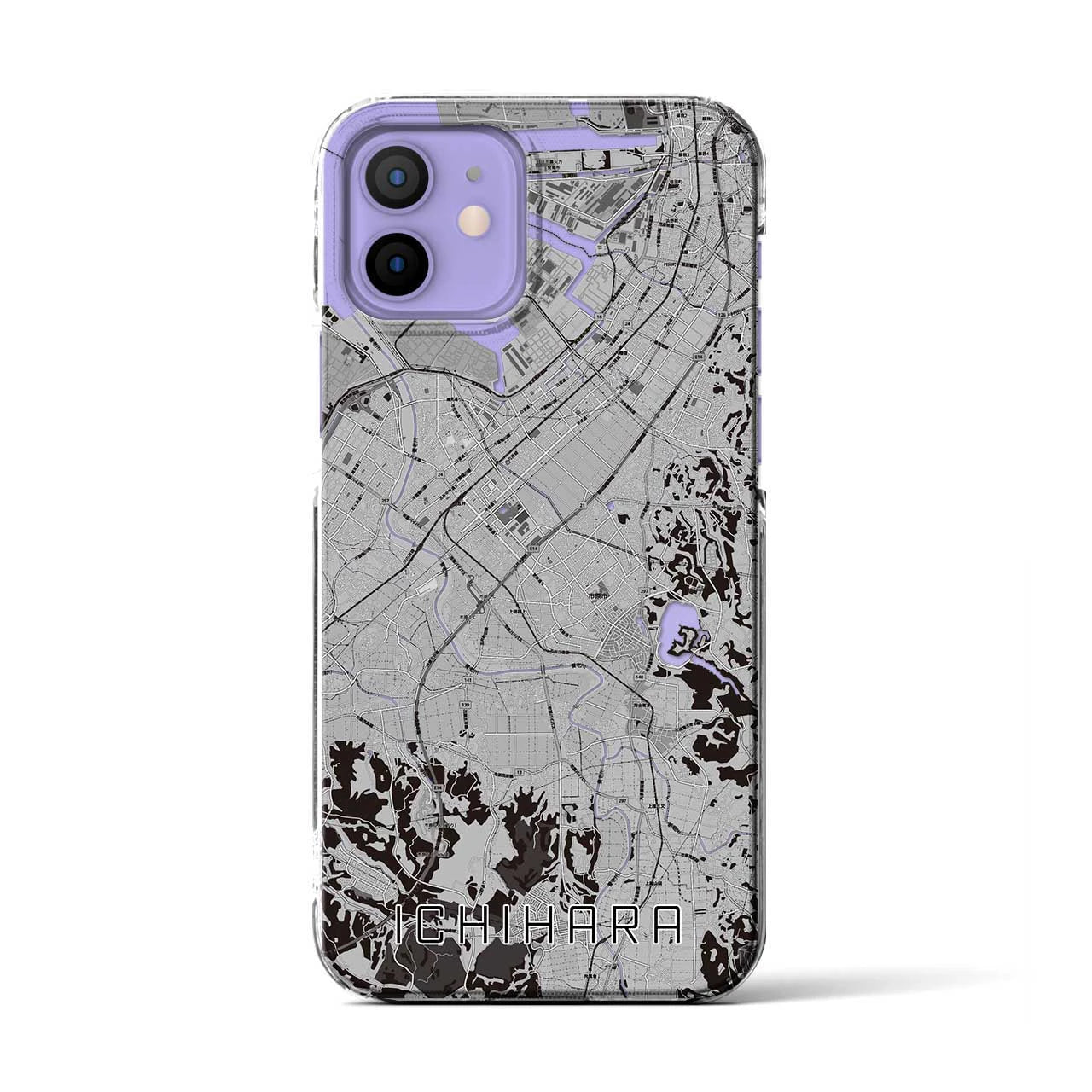 【市原(千葉県)】地図柄iPhoneケース(クリアタイプ)
