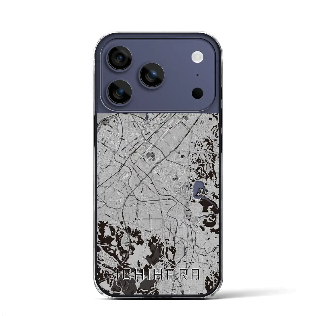 【市原(千葉県)】地図柄iPhoneケース(クリアタイプ)